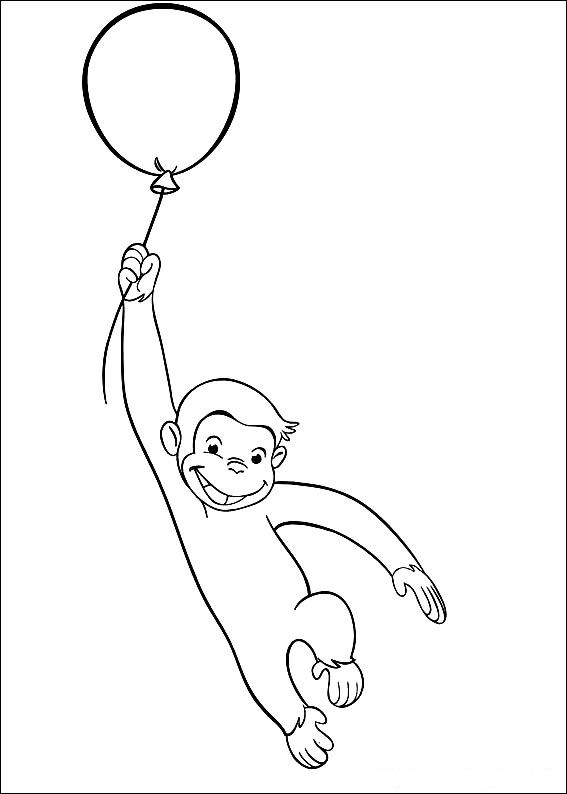 Kids-n-fun.com | 30 coloring pages of Curious George